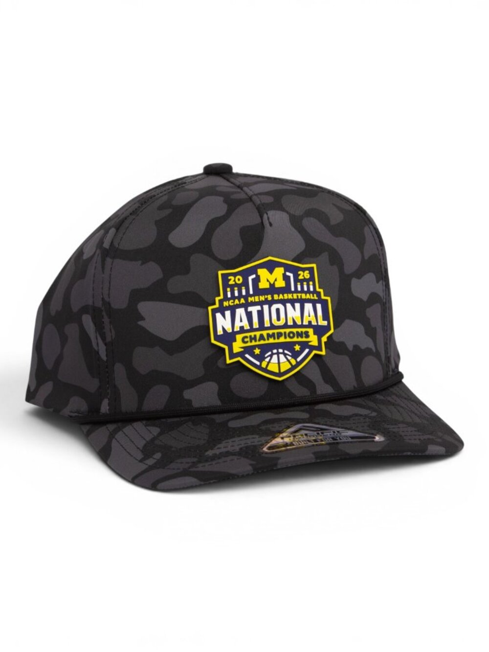 Michigan Wolverines 2026 Basketball National Champions 3D Duck Camo Rope Hat